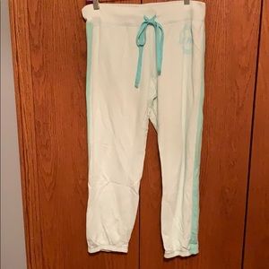 Mint green turquoise Victoria Secret Pink sweats